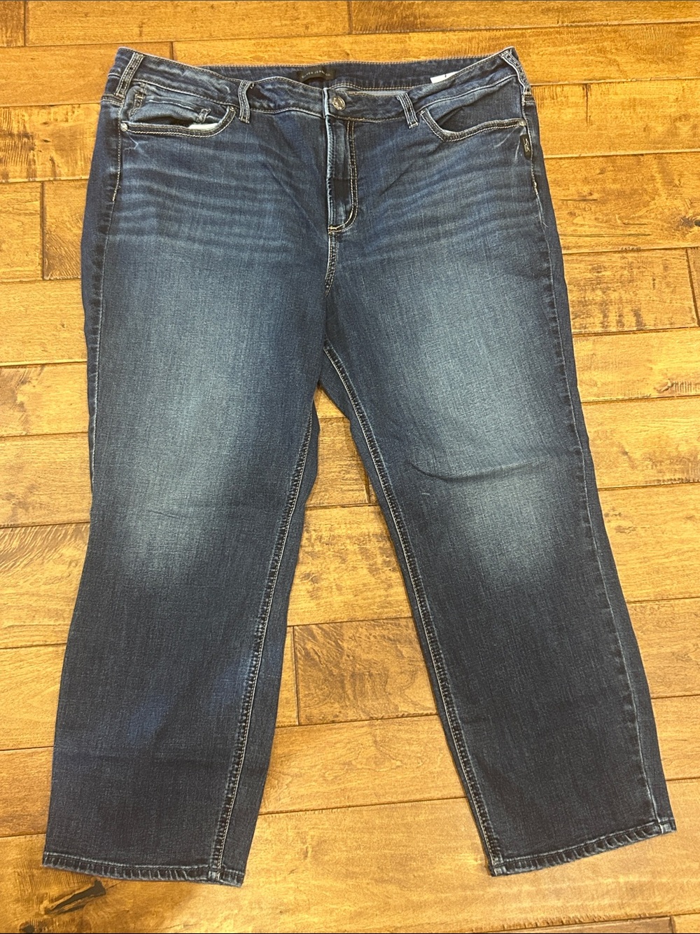 Silver Jeans Straight Leg Dark Indigo Wash